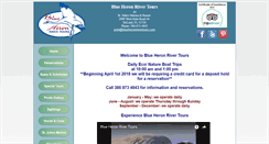 Desktop Screenshot of blueheronrivertours.com